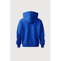 Bluza z kapturem unisex pomarańczowa – luźny krój, rozmiar S