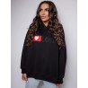 Bluza damska oversize czarna - rozmiar uniwersalny