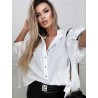 Koszula damska uniwersalna ECRU - elegancka i sportowa