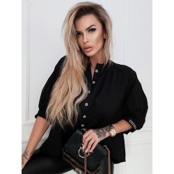 Koszula damska czarna uniwersalna, elegancka i sportowa - P2-682-U