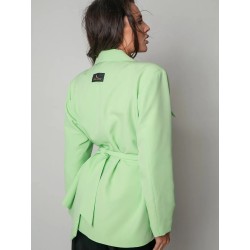 Marynarka damska limonkowa uniwersalna, elegancki fason