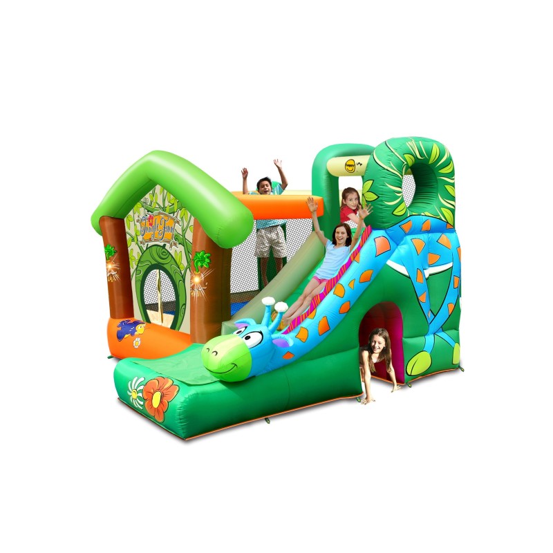 Dmuchany Zamek Żyrafa HappyHop – Trampolina ze Zjeżdżalnią