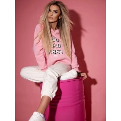 Bluza damska oversize różowa, rozmiar uniwersalny 46/23A