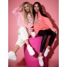 Bluza damska oversize różowa, rozmiar uniwersalny 46/23A