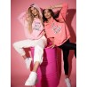 Bluza damska oversize różowa, rozmiar uniwersalny 46/23A