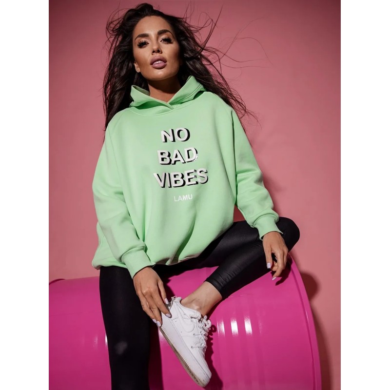 Bluza damska oversize pistacjowa - rozmiar uniwersalny 46