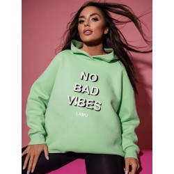 Bluza damska oversize pistacjowa - rozmiar uniwersalny 46