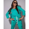 Bluza Damska Uniwersalna Mięta - Bawełniana Bluzka Oversize