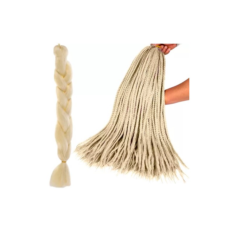 Włosy syntetyczne warkoczyki blond Soulima 23556