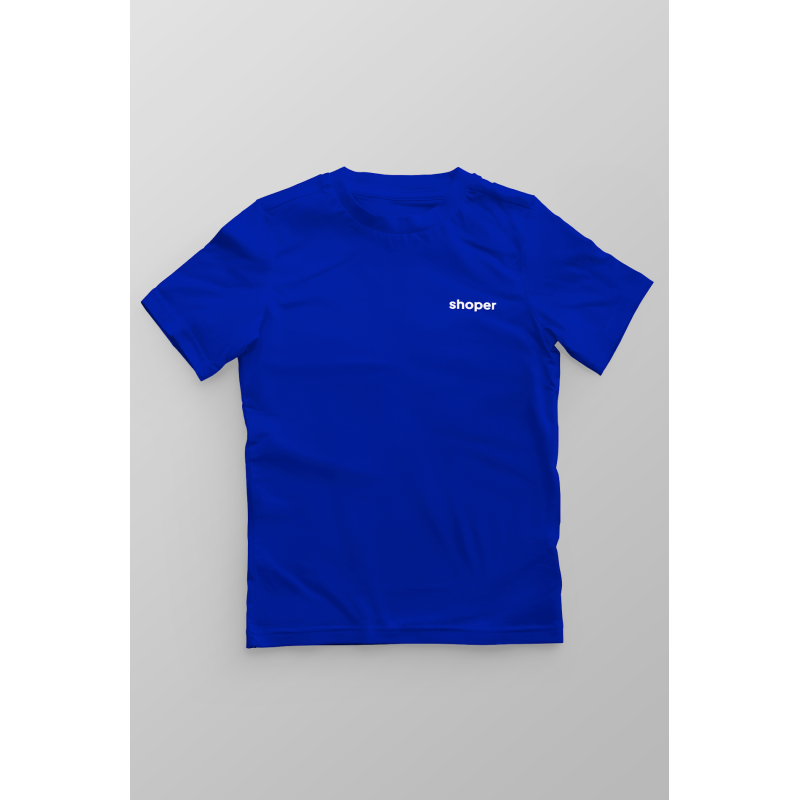 Bluza Shoper Blue z wyhaftowanym logo